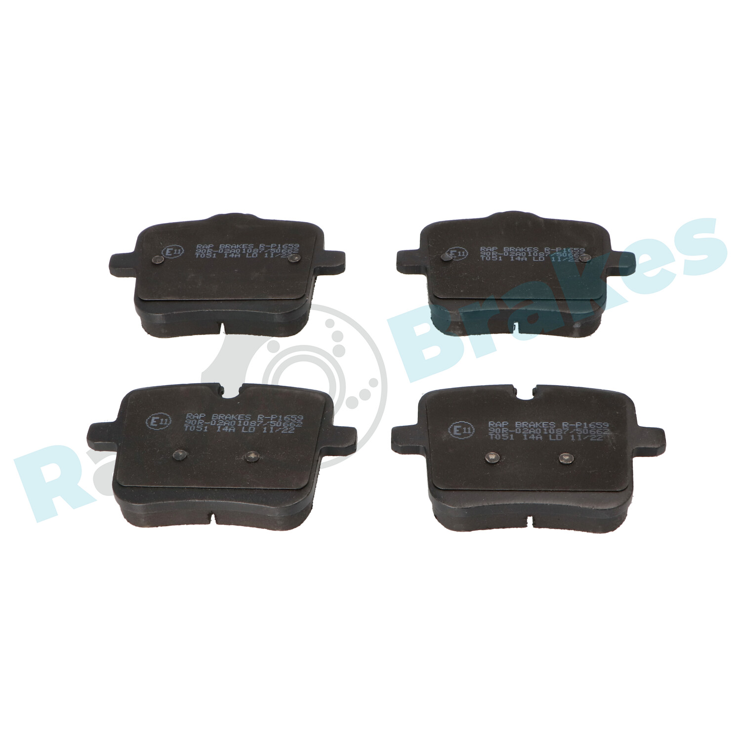 Brake Pad Set, disc brake - R-P1659 RAP BRAKES