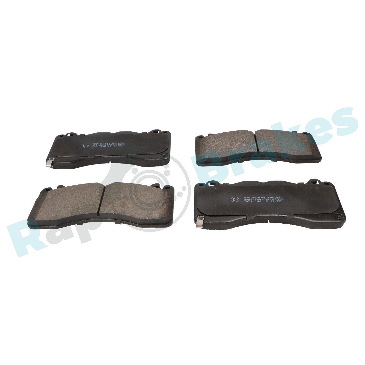 Brake Pad Set, disc brake - R-P1660 RAP BRAKES