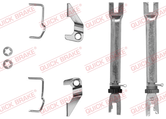 Adjuster Set, drum brake - 102 53 009 QUICK BRAKE