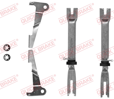 Adjuster Set, drum brake - 102 53 013 QUICK BRAKE