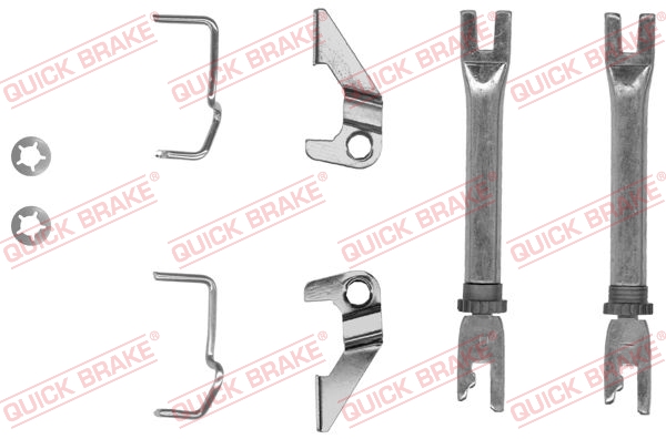 Adjuster Set, drum brake - 102 53 014 QUICK BRAKE