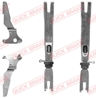 Adjuster Set, drum brake - 102 53 017 QUICK BRAKE
