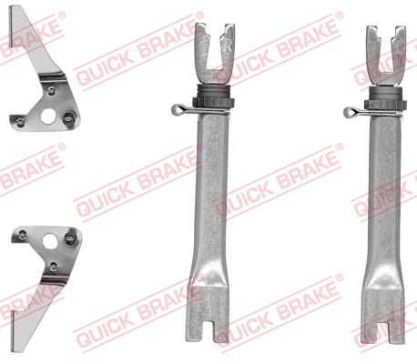 Adjuster Set, drum brake - 102 53 025 QUICK BRAKE