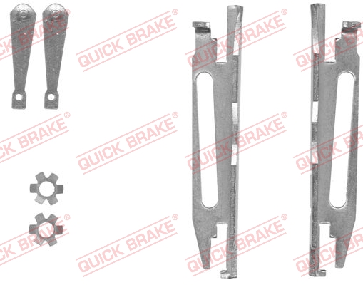 Adjuster Set, drum brake - 105 53 001 QUICK BRAKE