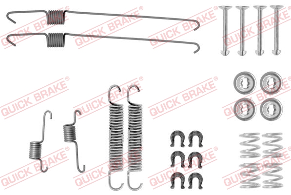 Комплектующие, тормозная колодка - 105-0001 QUICK BRAKE