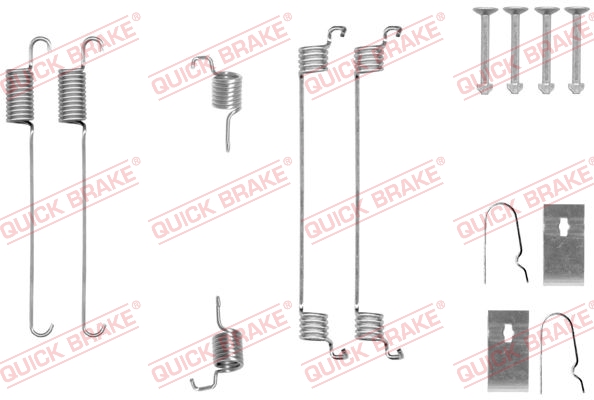 Accessory Kit, brake shoes - 105-0007 QUICK BRAKE