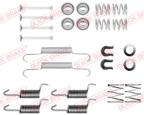Accessory Kit, parking brake shoes - 105-0010 QUICK BRAKE