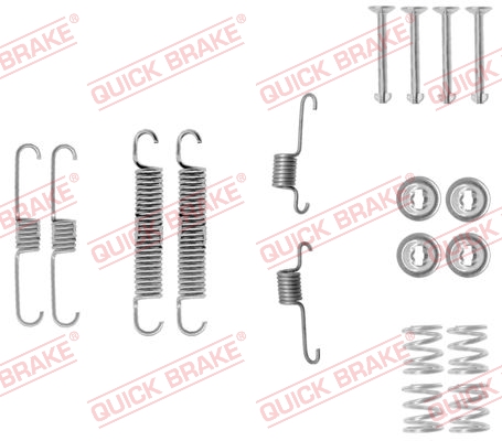 Accessory Kit, brake shoes - 105-0012 QUICK BRAKE