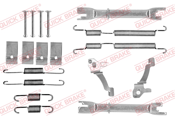 Accessory Kit, brake shoes - 105-0017S QUICK BRAKE