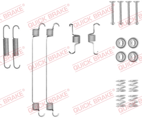 Zubehörsatz, Bremsbacken - 105-0018 QUICK BRAKE