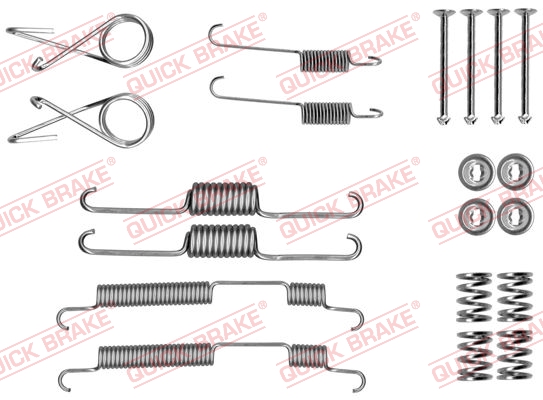 Accessory Kit, brake shoes - 105-0022 QUICK BRAKE
