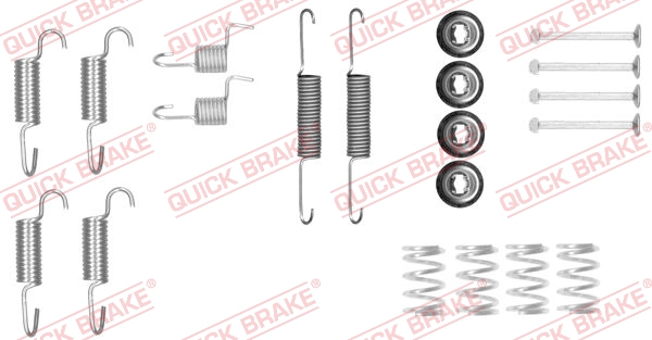 Kit accessori, Ganasce freno stazionamento - 105-0025 QUICK BRAKE