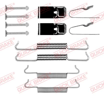 Kit accessori, Ganasce freno stazionamento - 105-0027 QUICK BRAKE