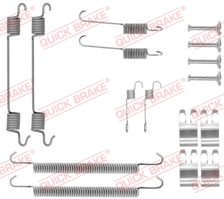 Accessory Kit, brake shoes - 105-0029 QUICK BRAKE