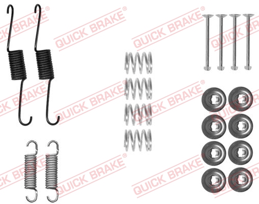 Kit accessori, Ganasce freno - 105-0031 QUICK BRAKE