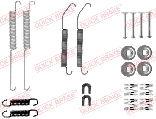 Kit accessori, Ganasce freno - 105-0033 QUICK BRAKE