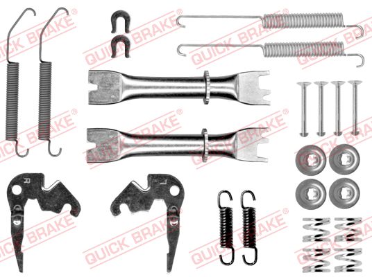 Zubehörsatz, Bremsbacken - 105-0033S-02 QUICK BRAKE