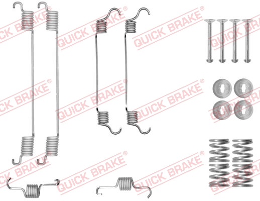 Accessory Kit, brake shoes - 105-0034 QUICK BRAKE