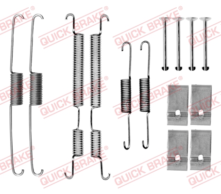 Accessory Kit, brake shoes - 105-0035 QUICK BRAKE