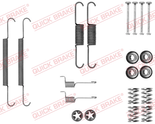 Accessory Kit, parking brake shoes - 105-0037 QUICK BRAKE