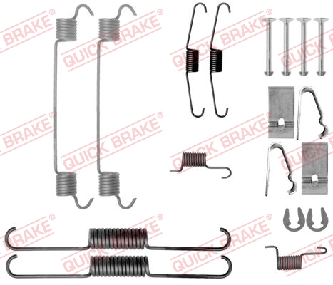 Accessory Kit, brake shoes - 105-0038 QUICK BRAKE