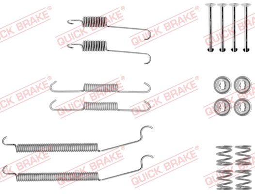 Kit accessori, Ganasce freno - 105-0039 QUICK BRAKE