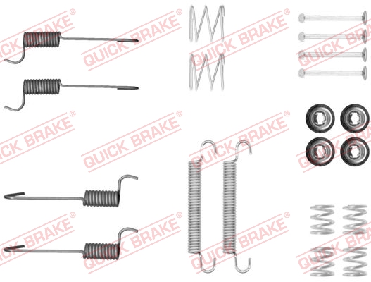 Accessory Kit, parking brake shoes - 105-0046 QUICK BRAKE
