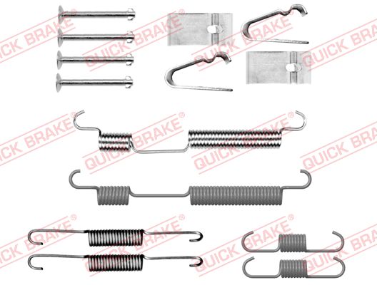 Kit accessori, Ganasce freno - 105-0054 QUICK BRAKE