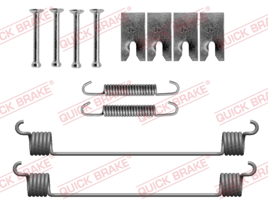 Kit accessori, Ganasce freno - 105-0056 QUICK BRAKE