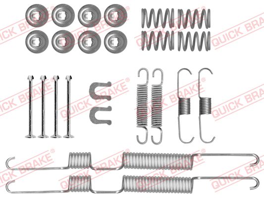 Accessory Kit, brake shoes - 105-0074 QUICK BRAKE