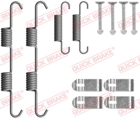 Kit accessori, Ganasce freno stazionamento - 105-0077 QUICK BRAKE