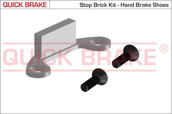 Kit accessori, Ganasce freno stazionamento - 105-0481 QUICK BRAKE