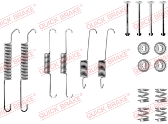 Zubehörsatz, Bremsbacken - 105-0590 QUICK BRAKE