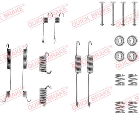 Accessory Kit, brake shoes - 105-0599 QUICK BRAKE