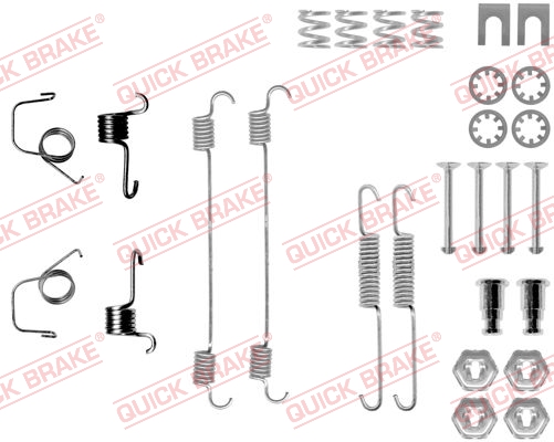 Kit accessori, Ganasce freno - 105-0617 QUICK BRAKE