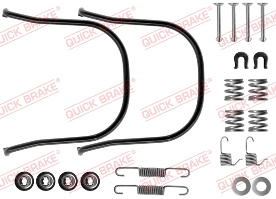 Комплектующие, тормозная колодка - 105-0634 QUICK BRAKE
