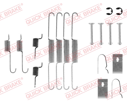 Kit accessori, Ganasce freno - 105-0636 QUICK BRAKE