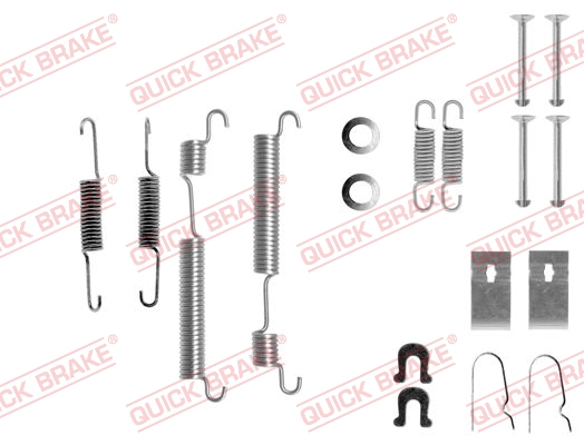 Kit accessori, Ganasce freno - 105-0653 QUICK BRAKE