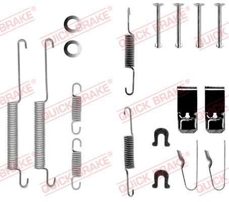 Kit accessori, Ganasce freno - 105-0654 QUICK BRAKE