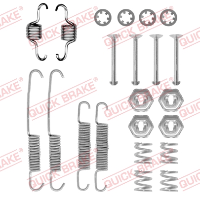 Kit accessori, Ganasce freno - 105-0673 QUICK BRAKE