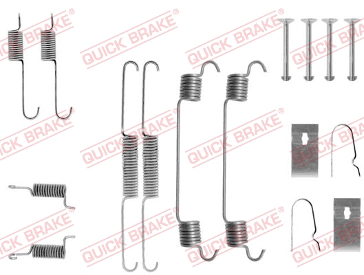 Accessory Kit, brake shoes - 105-0675 QUICK BRAKE