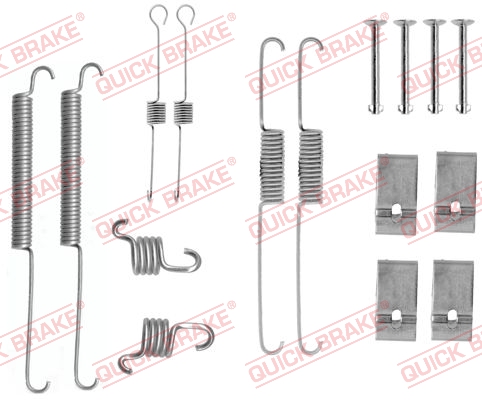 Accessory Kit, brake shoes - 105-0688 QUICK BRAKE