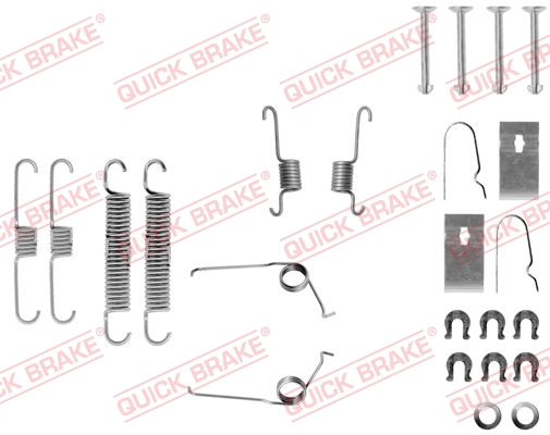 Accessory Kit, brake shoes - 105-0693 QUICK BRAKE