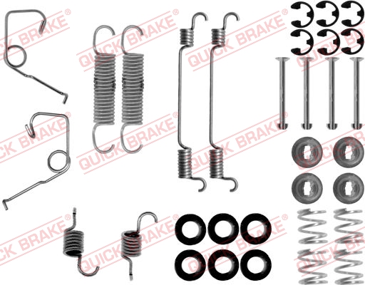 Accessory Kit, brake shoes - 105-0705 QUICK BRAKE