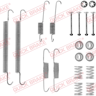 Kit accessori, Ganasce freno - 105-0707 QUICK BRAKE