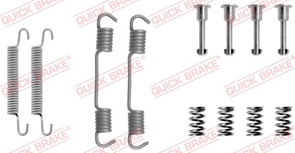 Accessory Kit, parking brake shoes - 105-0708 QUICK BRAKE