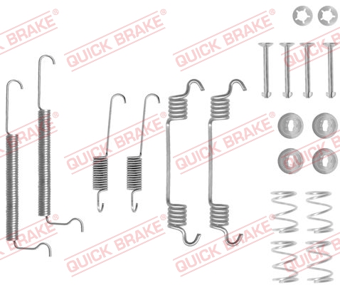 Accessory Kit, brake shoes - 105-0709 QUICK BRAKE