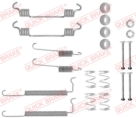 Accessory Kit, brake shoes - 105-0710 QUICK BRAKE