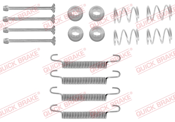 Accessory Kit, parking brake shoes - 105-0711 QUICK BRAKE