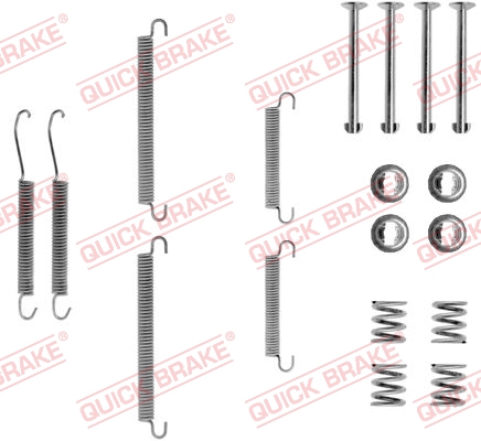Kit accessori, Ganasce freno stazionamento - 105-0713 QUICK BRAKE